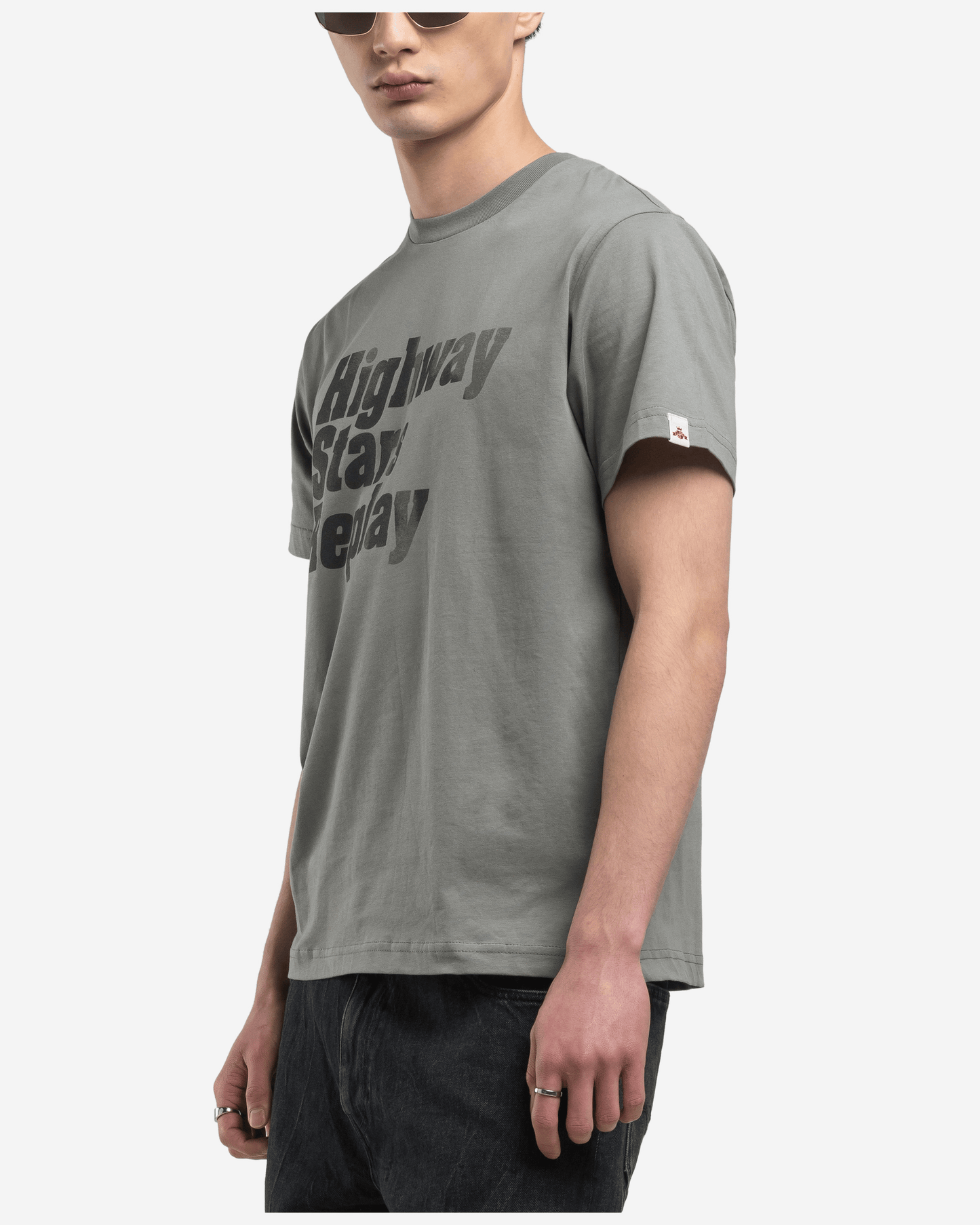 Replay Crew-Neck T-Shirt With Lettering Print