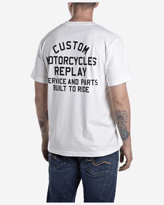 Replay T-SHIRT WITH MINI AND MAXI PRINT