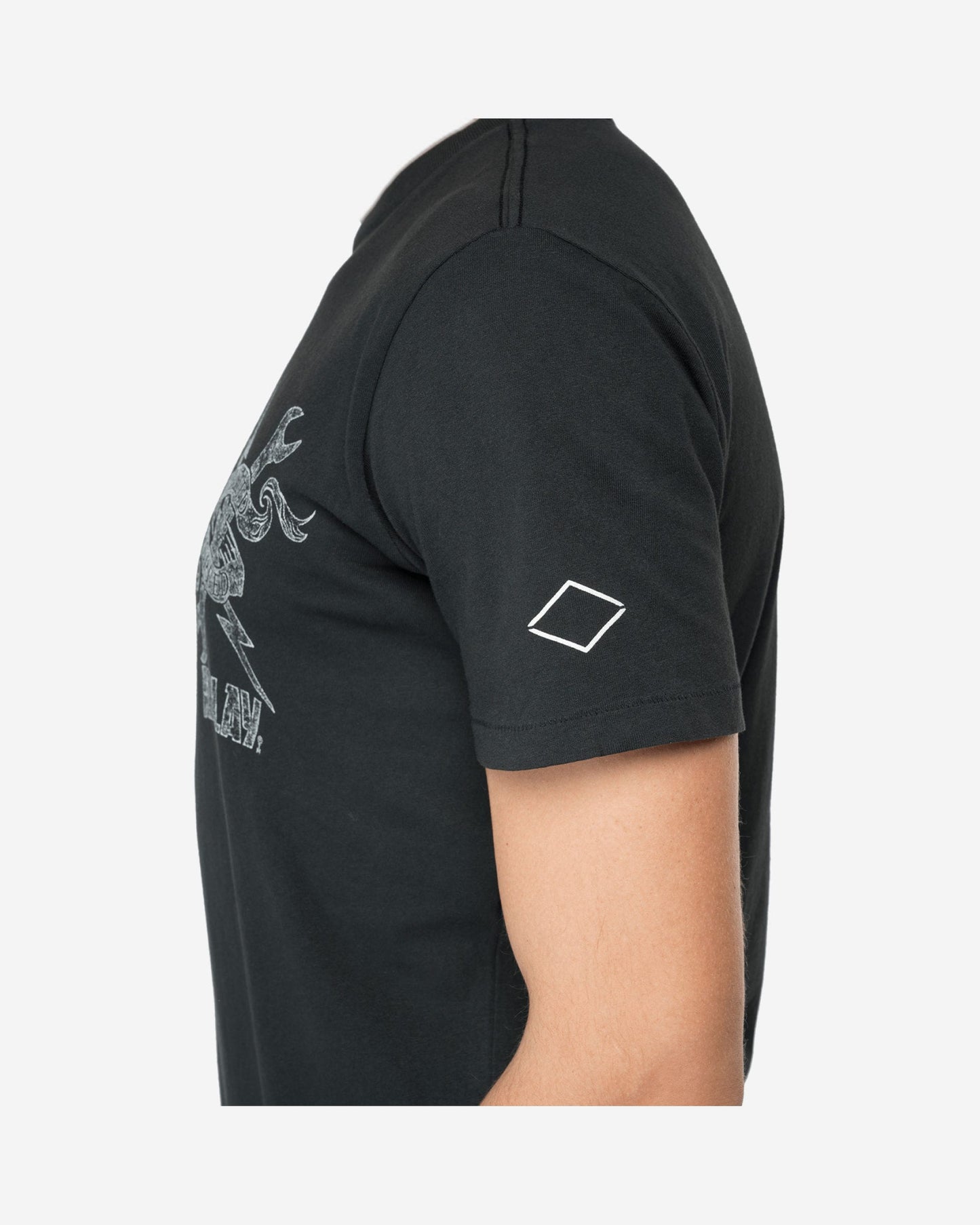 Crewneck Jersey T-Shirt With Replay Print