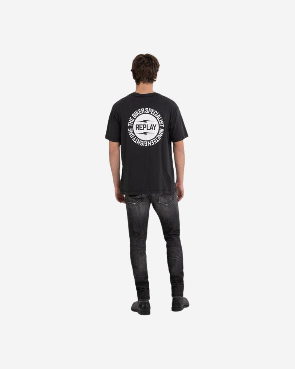 T-Shirt With Biker Print