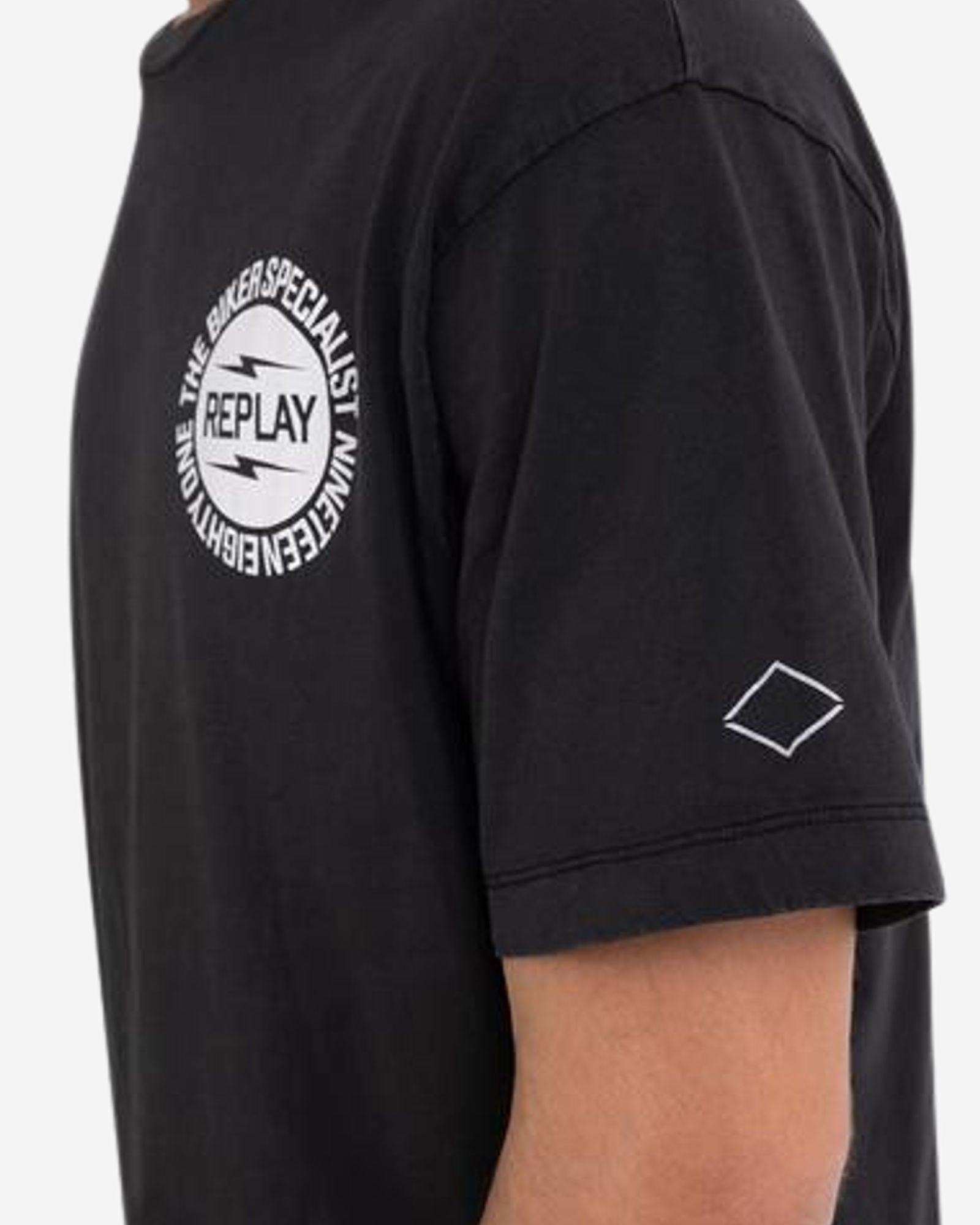 T-Shirt With Biker Print