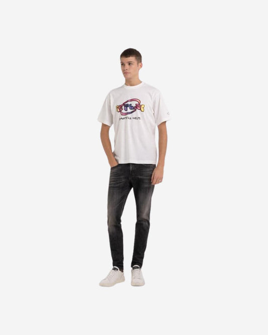 Jersey T-Shirt With Vintage Print