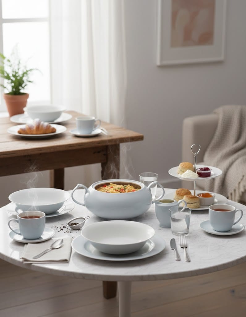 Maison Pastel Dinner Plate blue Moonstone