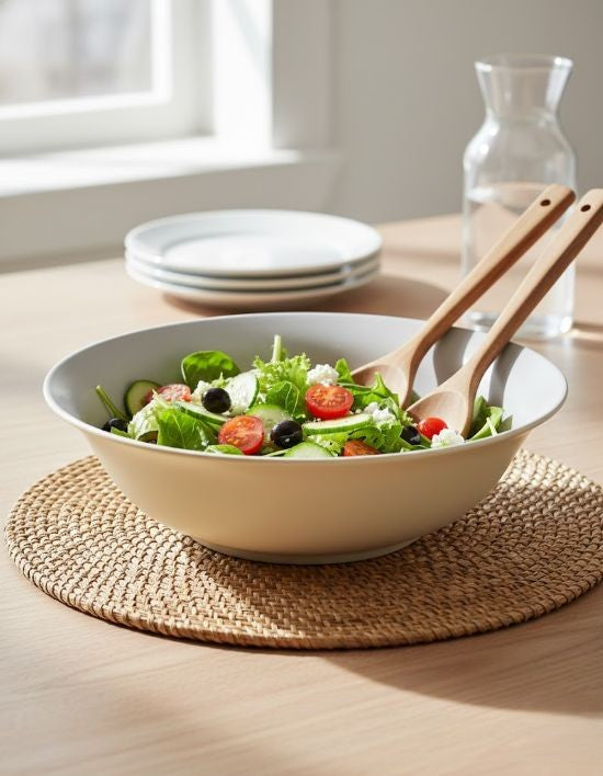 Maison Pastel Salad Bowl Ivory