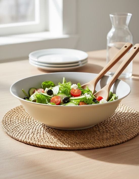 Maison Pastel Salad Bowl Ivory