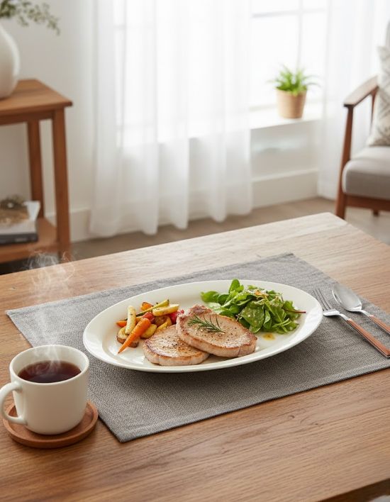 Maison Pastel Oval Platter Ivory