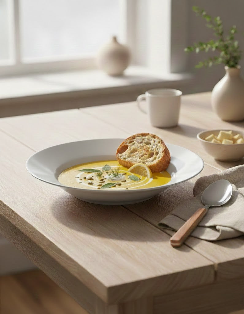 Maison Pastel Soup Plate blue Moonstone