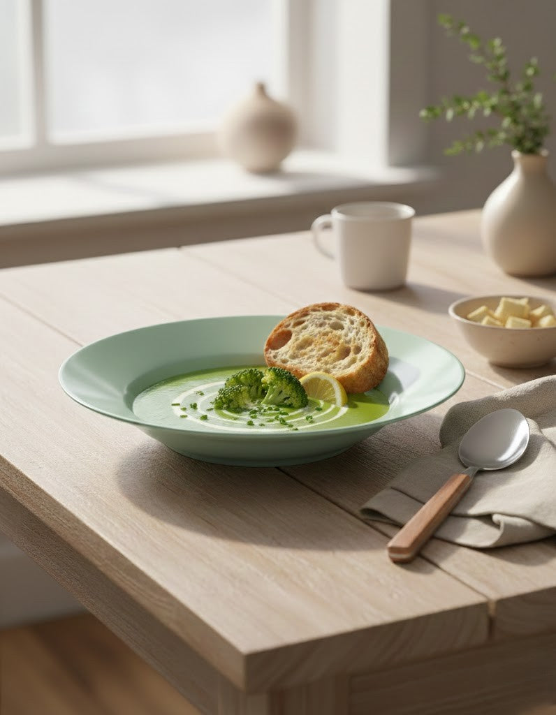 Maison Pastel Soup Plate Green