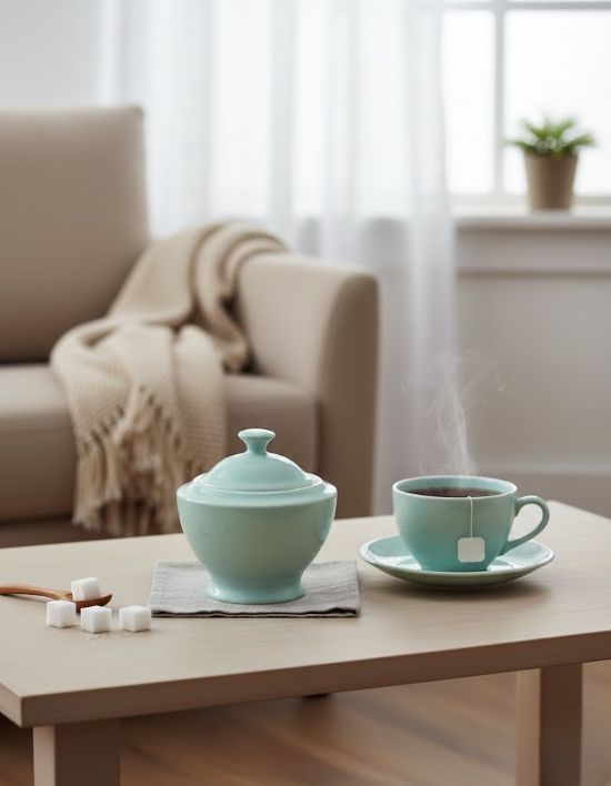 Maison Pastel Sugar With Lid Green