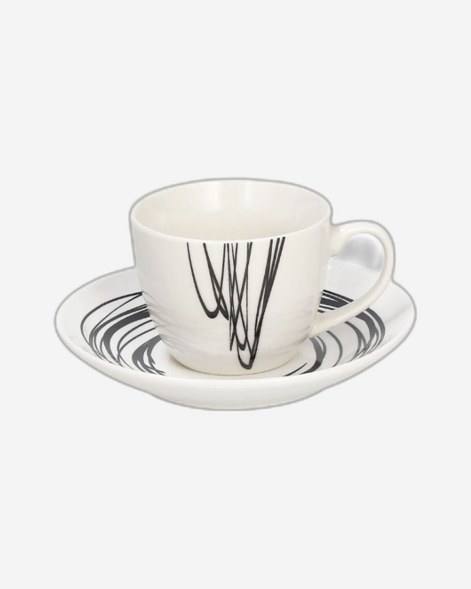 Tognana Tea Cup & Saucer Metropolis Graphic Art