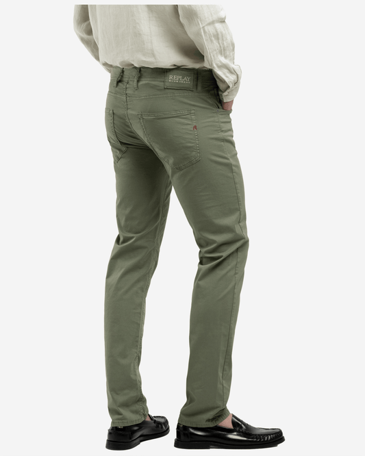 Replay STRAIGHT-FIT TWILL TROUSERS