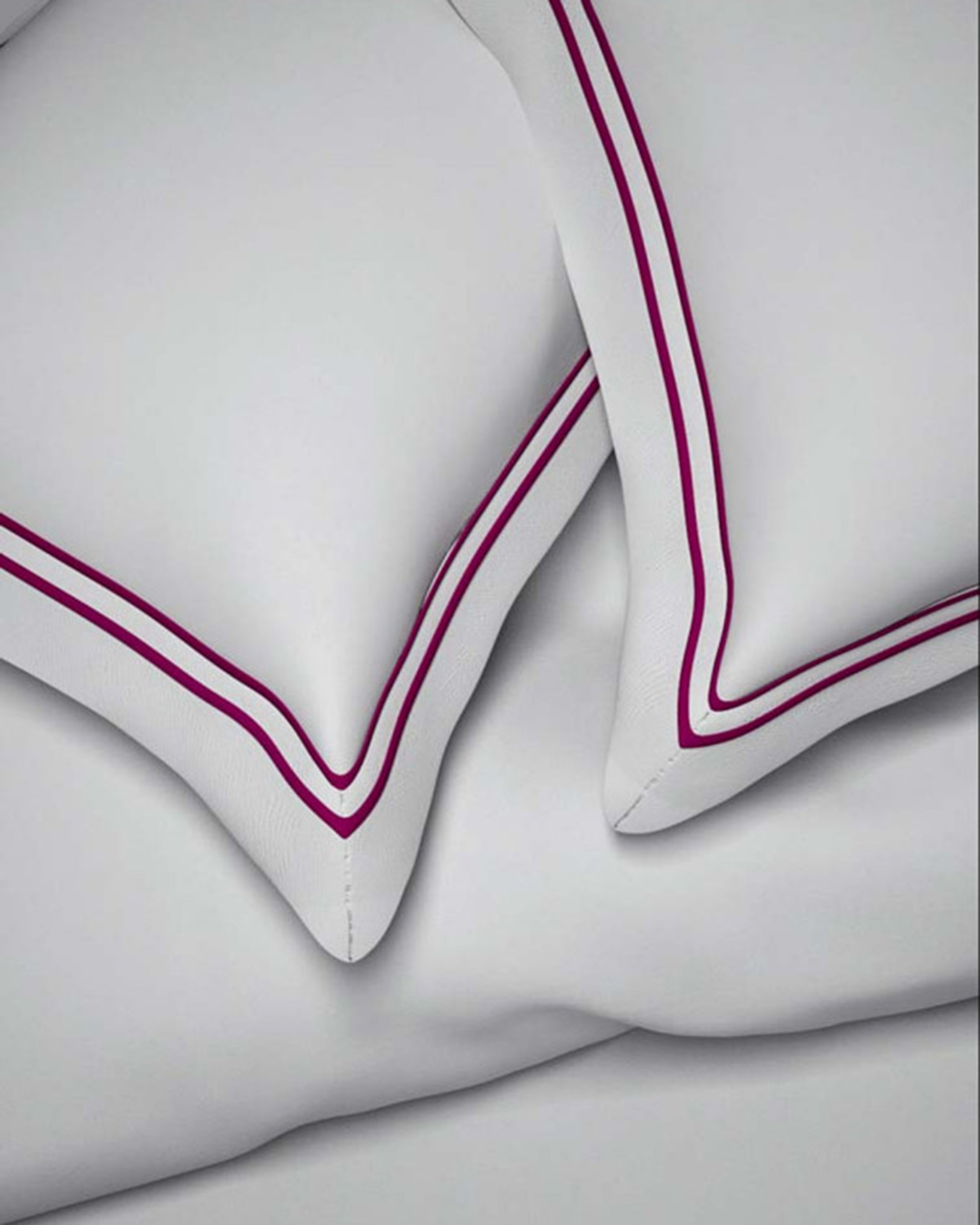 Mulberry Living Cotton Pillow Covers Set 2Pc 400TC Sovereign Whites White