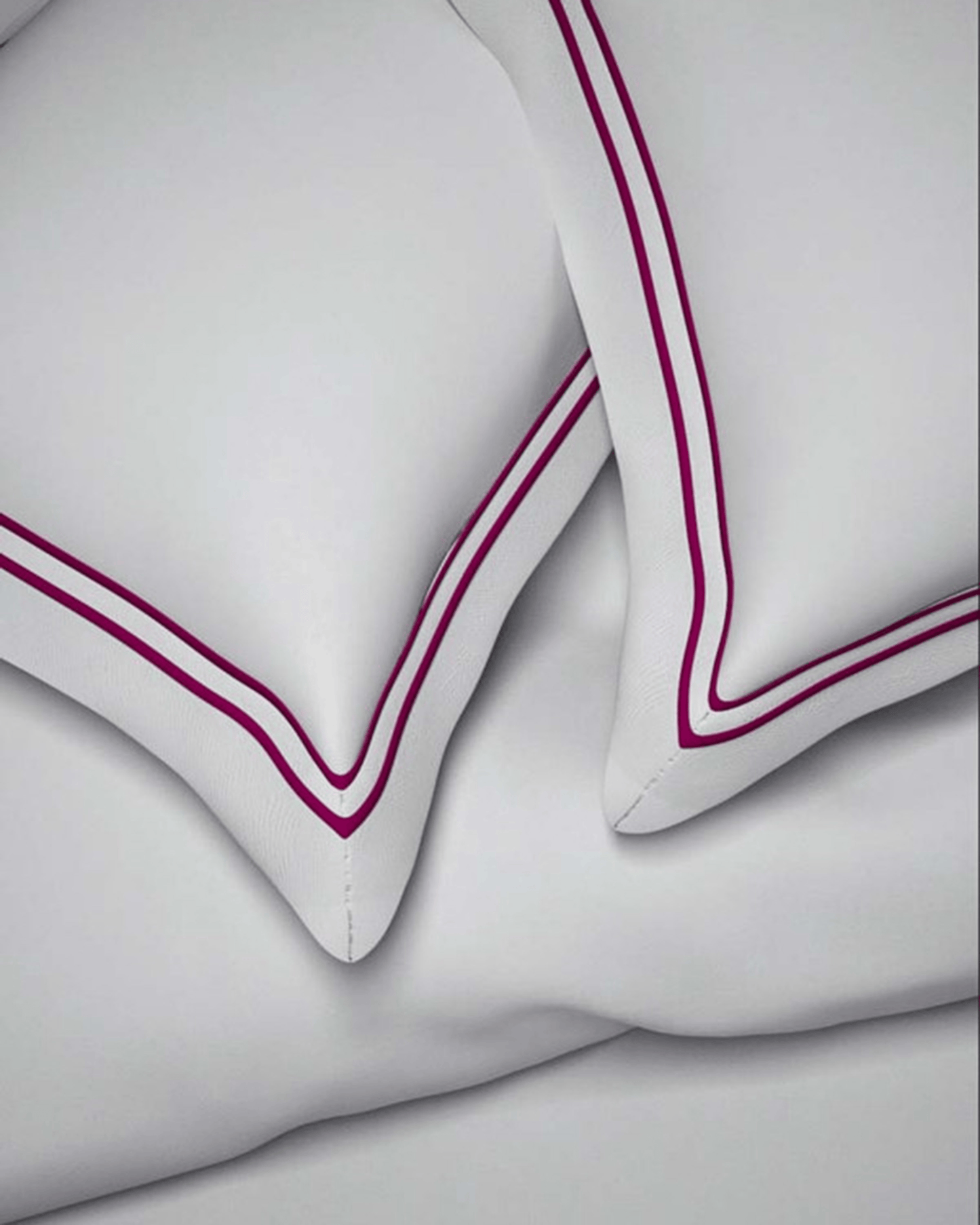 Mulberry Living Cotton Pillow Covers Set 2Pc 400TC Sovereign Whites White