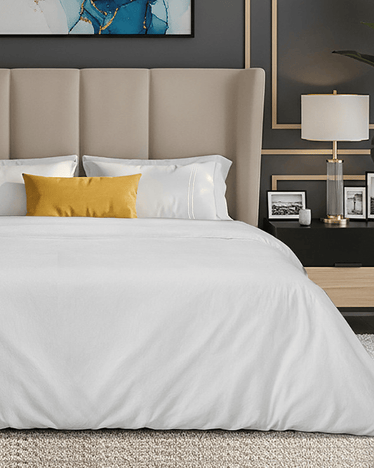 Mulberry Living Cotton King Duvet 250TC Serenity Solids White