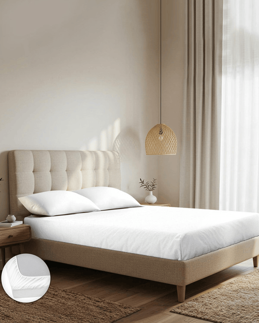 Mulberry Living Cotton King Flat 1000TC Pure Essence White