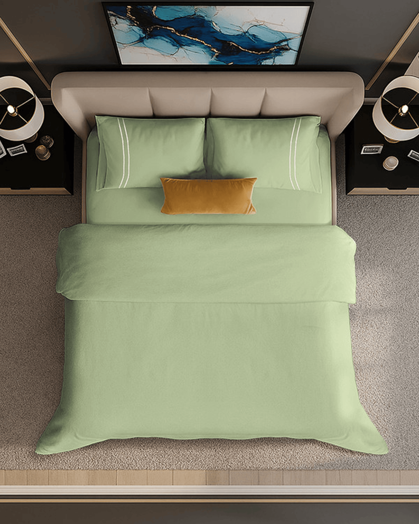 Mulberry Living Cotton King Duvet 250TC Serenity Solids White