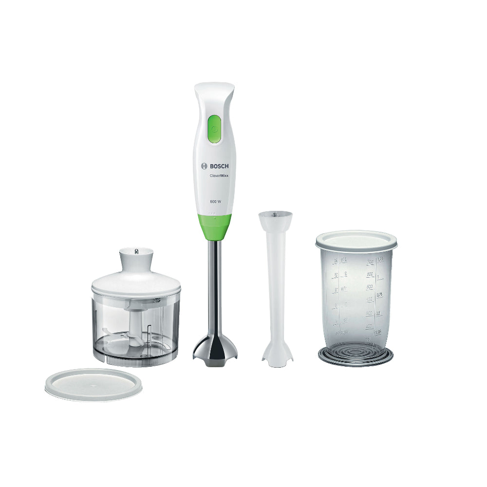 Bosch CleverMixx MSM2623GGB Hand Blender, 600W - White/Vivid Green