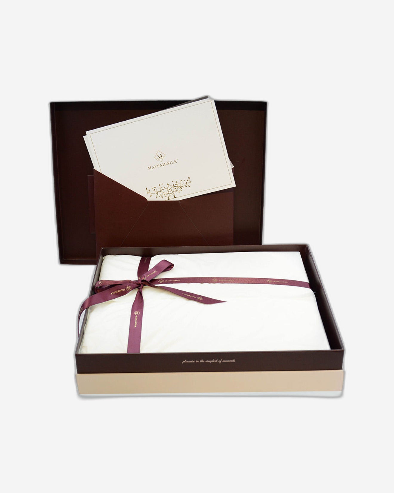 Mayfairsilk "Mulberry Silk" Bed Linen in Cream (Champagne)