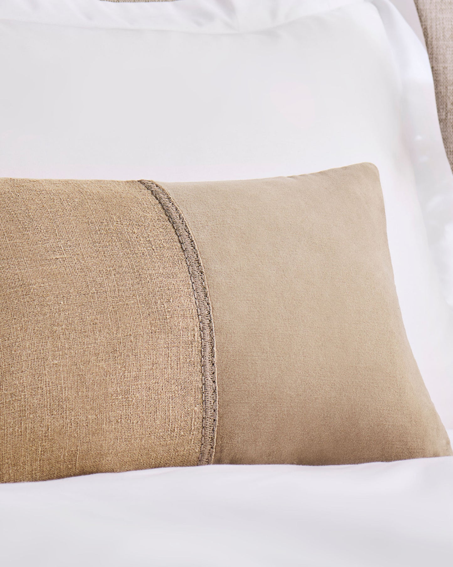 Christy "Menton" Decorative Filled Cushion in Sand