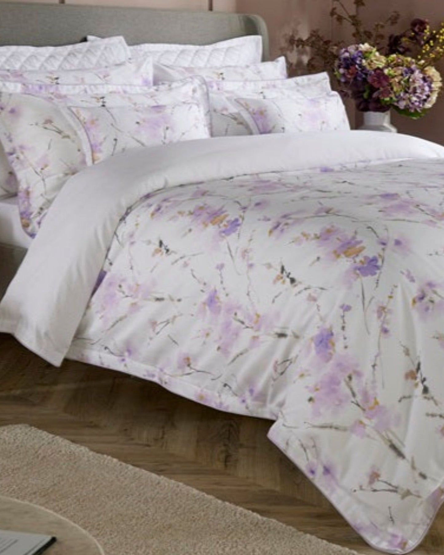 Christy "Mimosa" Duvet Cover Sets in Lilac