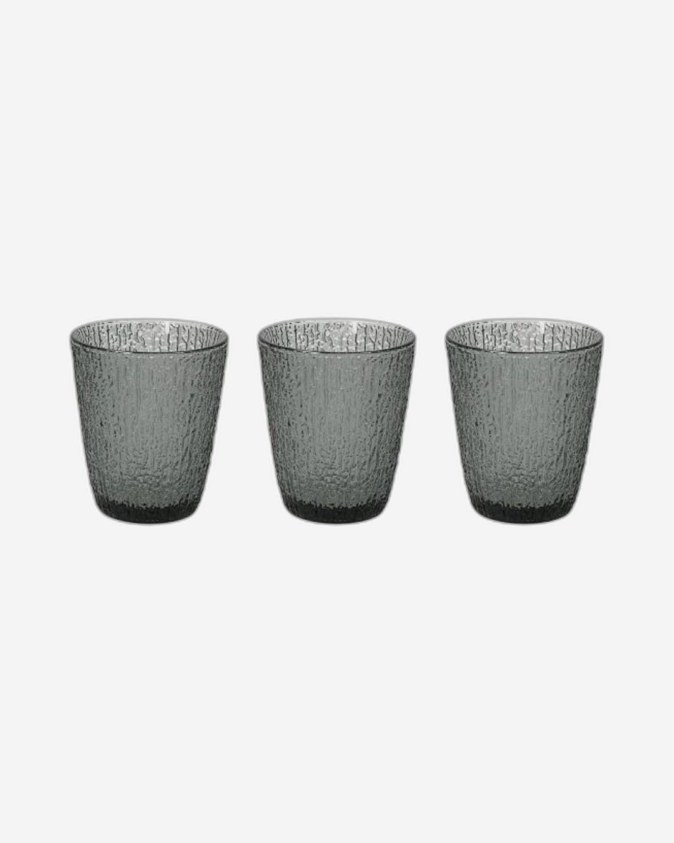 Tognana Davor - Set 3 Glasses - Glass Grigio