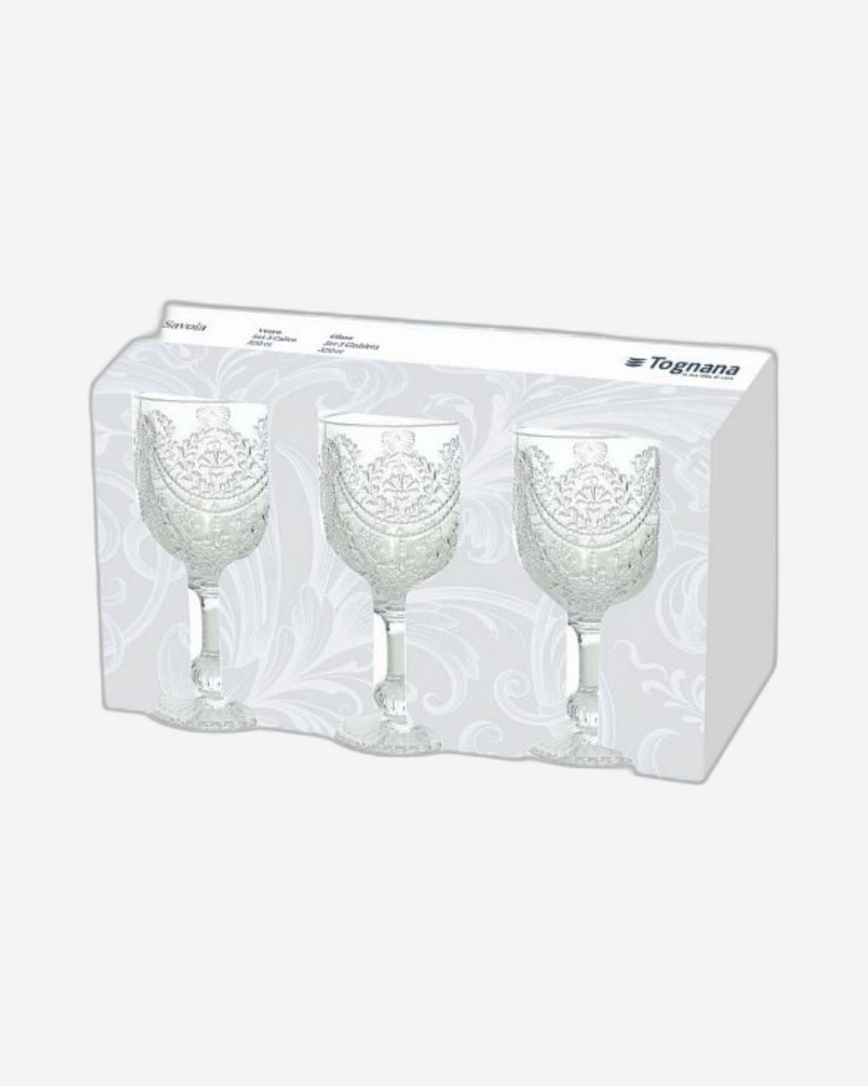 Tognana Savoia-Set 3 Glasses Cc320 Glass Trasparent