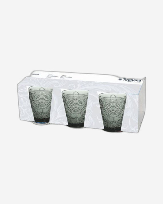 Tognana Glasses Set 3Pc Grigio