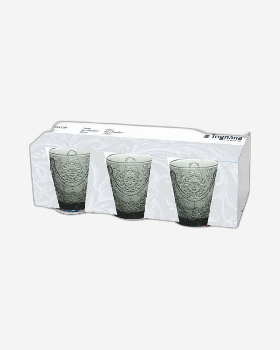 Tognana Savoia-Set 3 Glasses Cc320 Glass Grigio