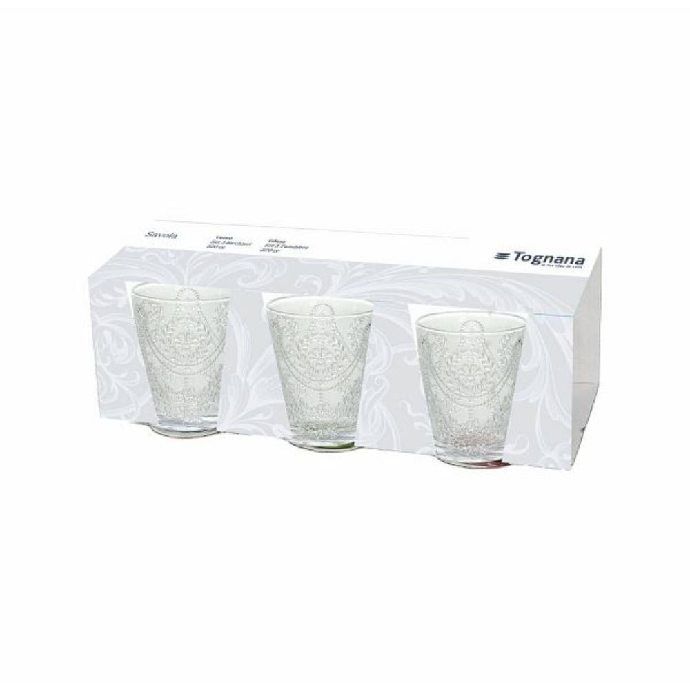 Tognana Savoia-Set 3 Glasses Cc320 Glass Trasparent