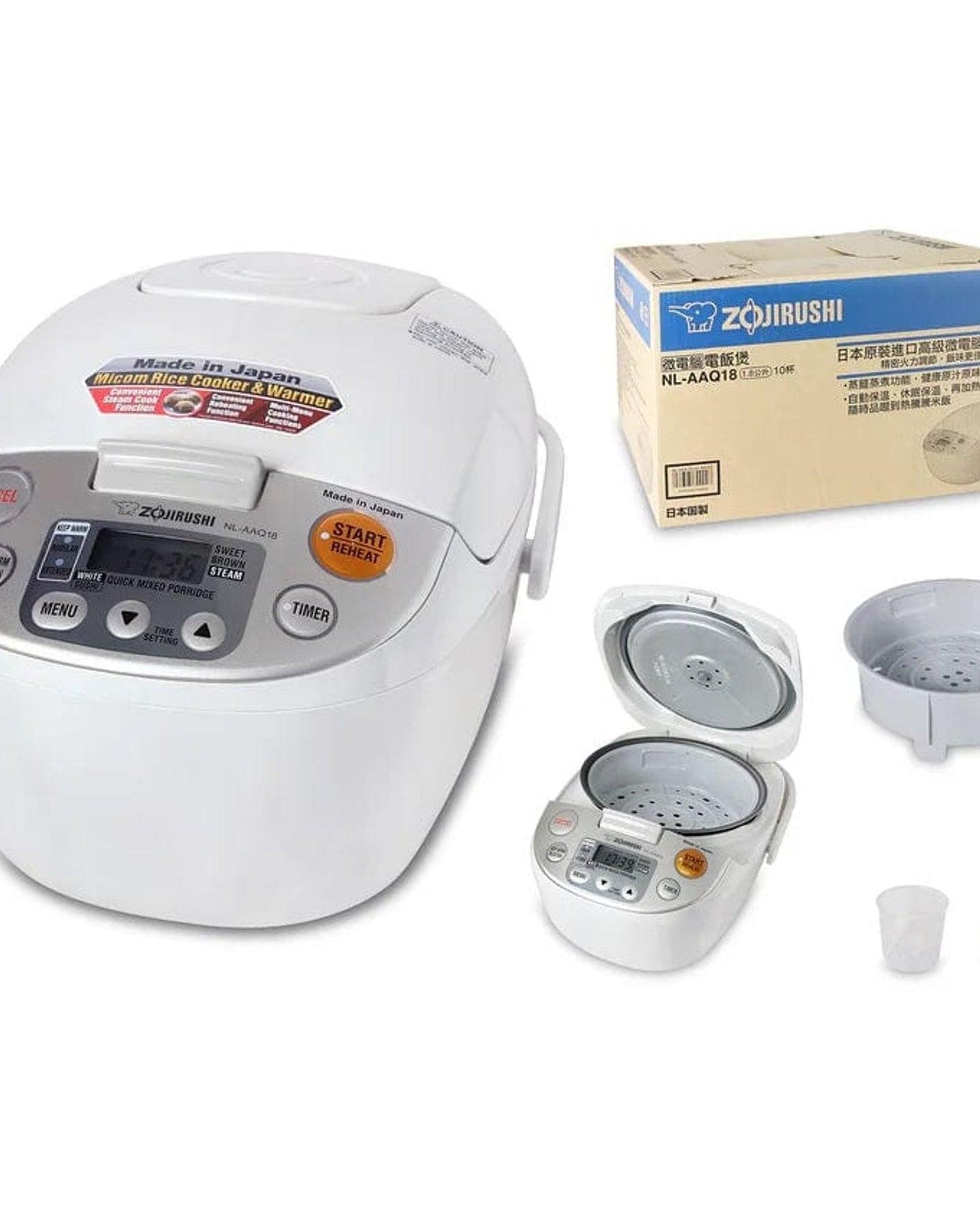 Zojirushi 1.8L - Beige Electronic Rice Cooker/ Warmer