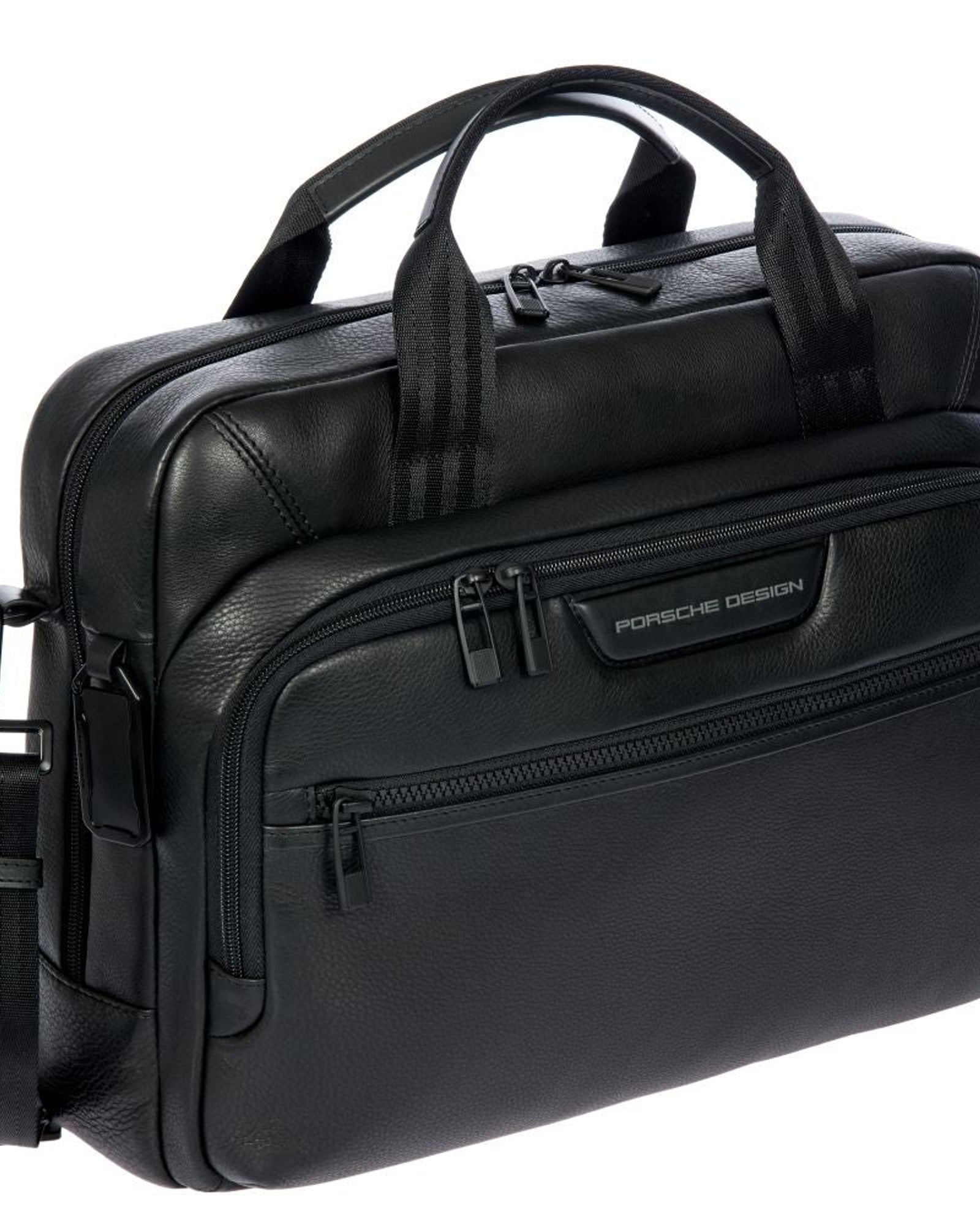 Porsche Design Roadster Leather Briefcase Black