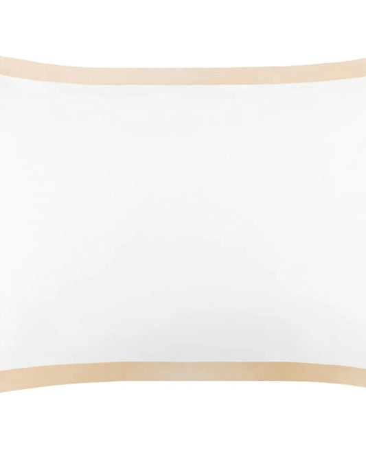 Mayfairsilk "Mulberry Silk" Oxford Pillowcase w/ Champagne Boarder