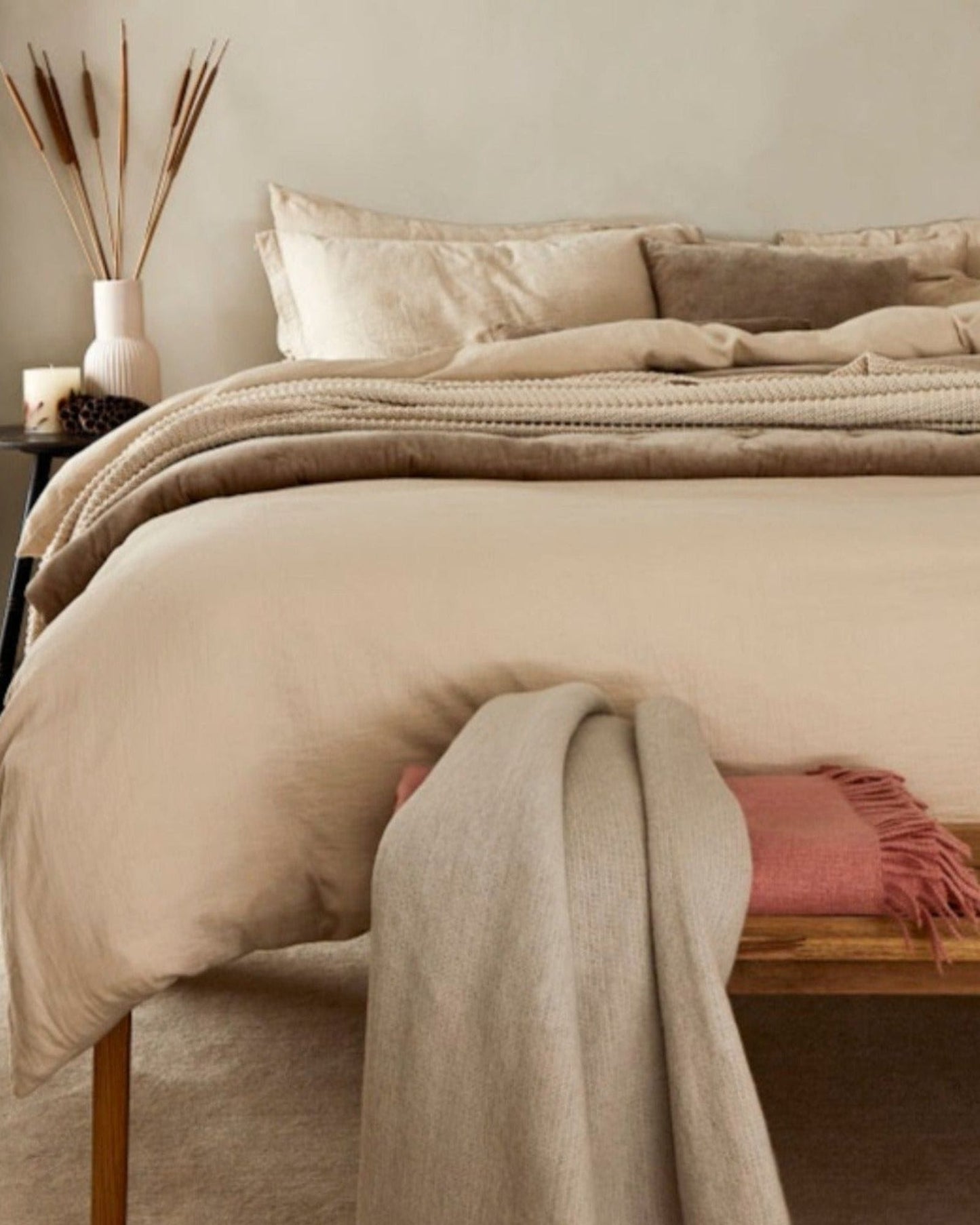 Christy Organic Cotton Retreat Duvet Covers Oat