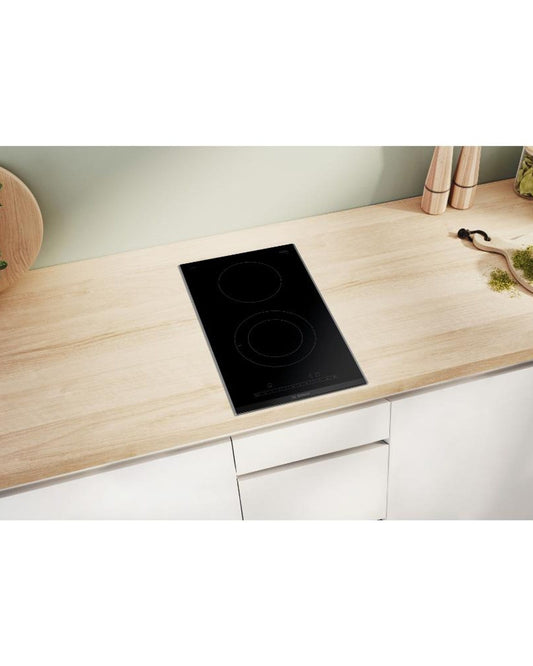 Bosch Series 6 Built-In Domino Electric Hob Surface Mount with Frame 30 cm Black – PKF375FP2E (ESMA Certified)