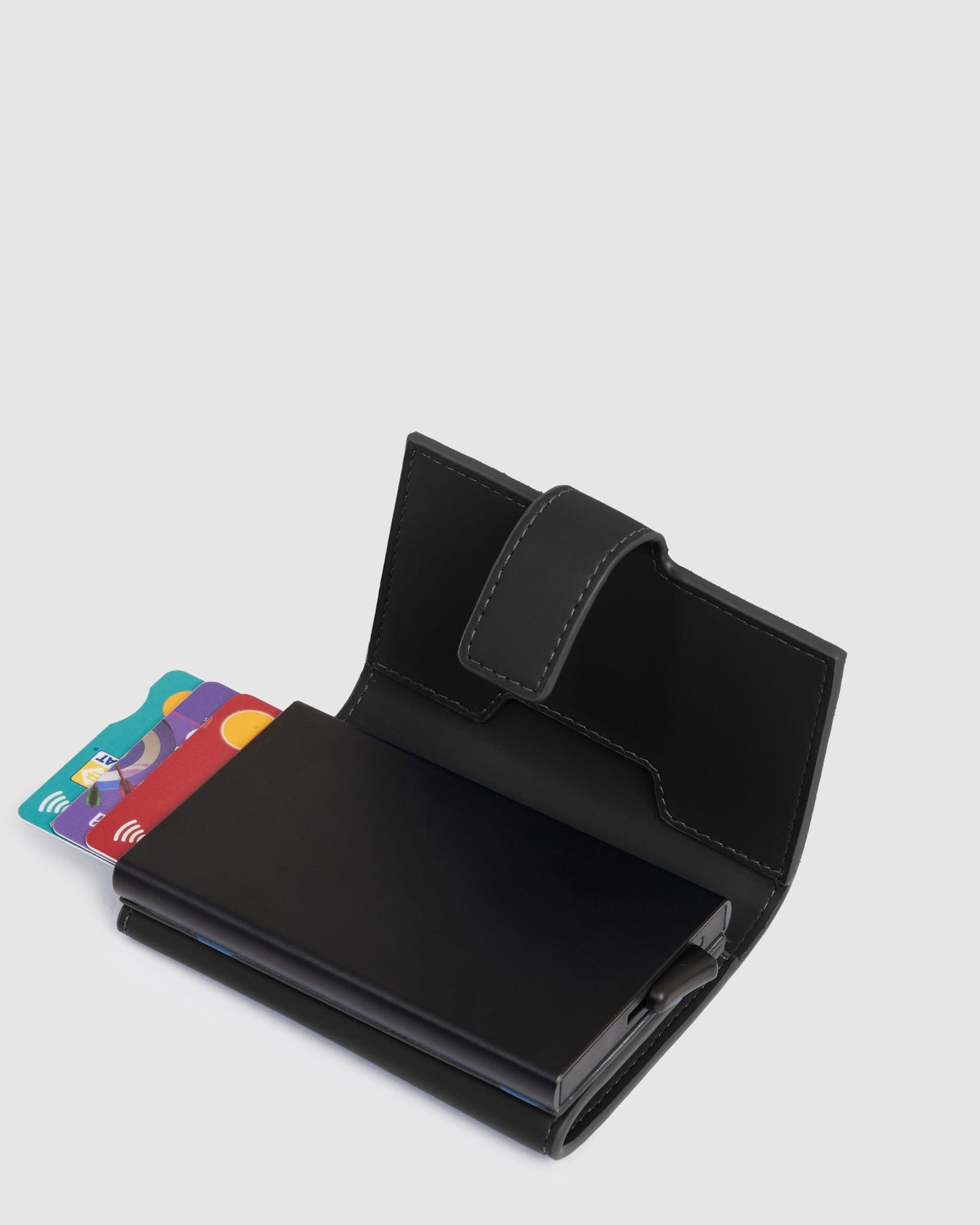 Piquadro Metal Credit Card Holder Black