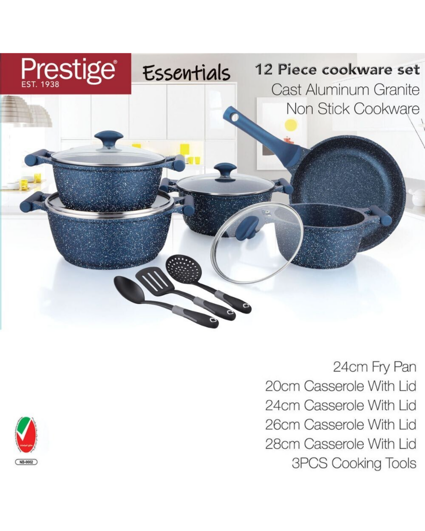 Prestige Granite Set 12Pc Green