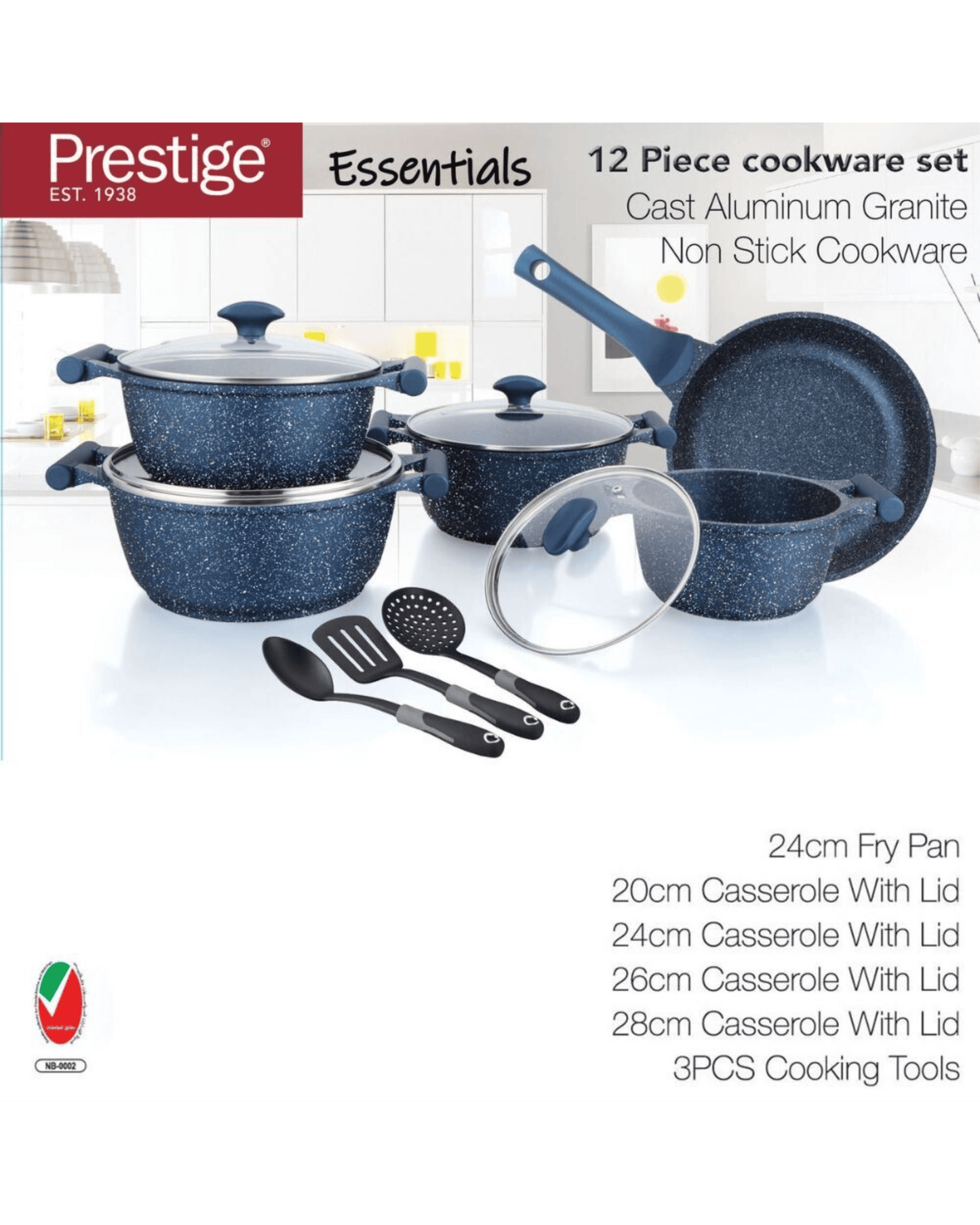 Prestige Granite Set 12Pc Green