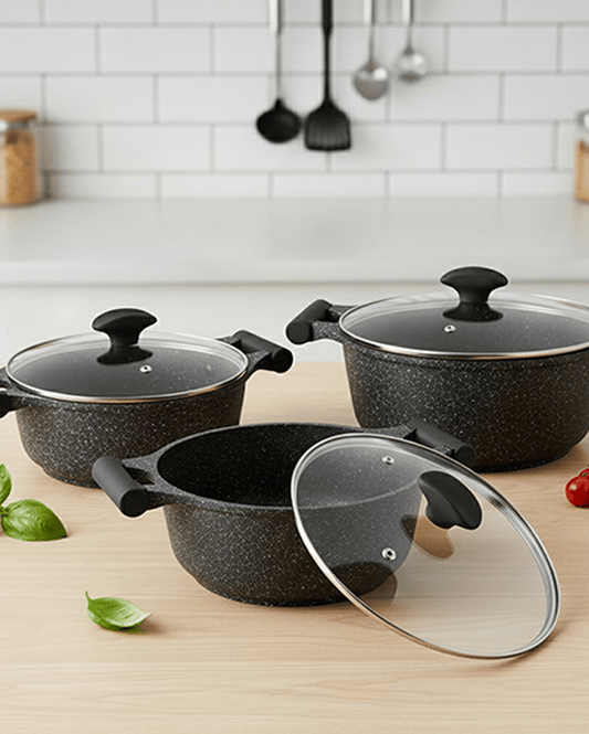 Prestige Granite Set 6Pc Black