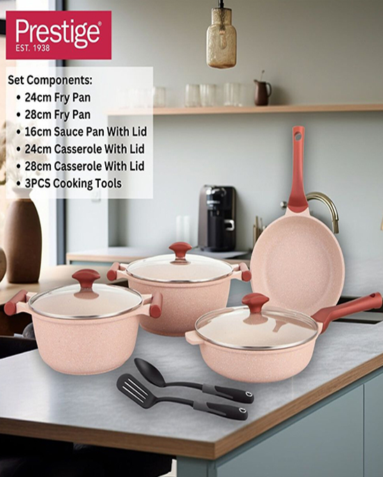 Prestige Granite Set 11Pc Green