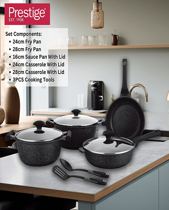 Prestige Granite Set 11Pc Pink