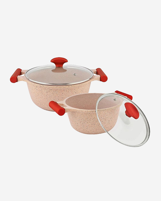 Prestige Granite Set 9Pc Pink