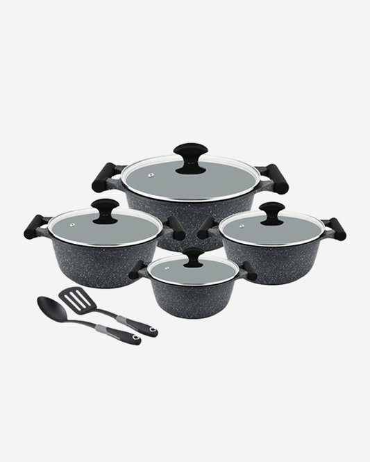 Prestige Granite Set 10Pc Black