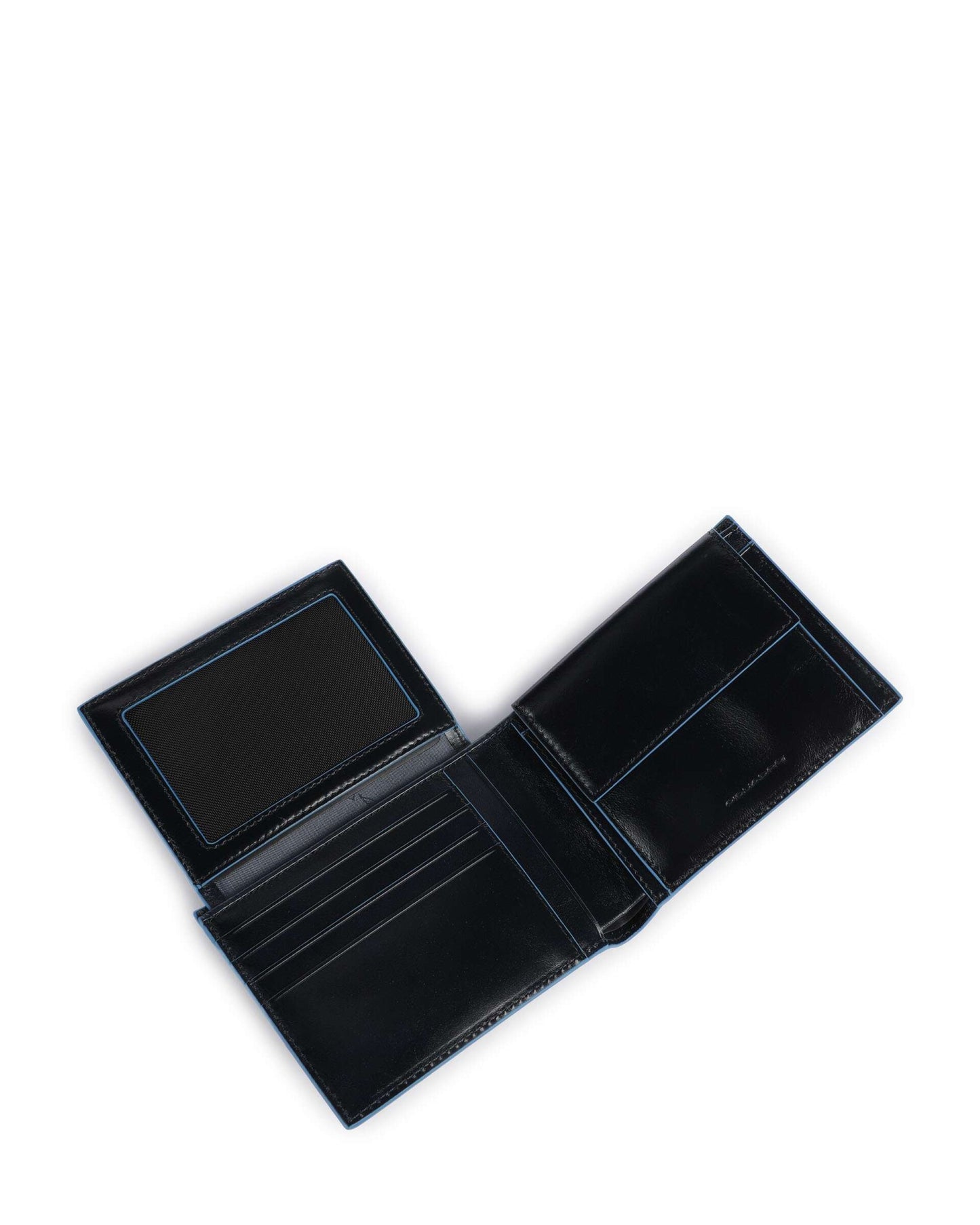 Piquadro Blue Square RFID Protection Leather Wallet Blue