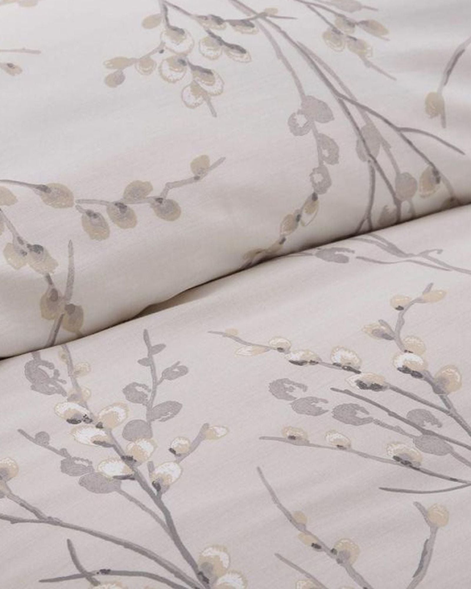 Laura Ashley "Pussy Willow" Duvet Cover Set in Dove Grey