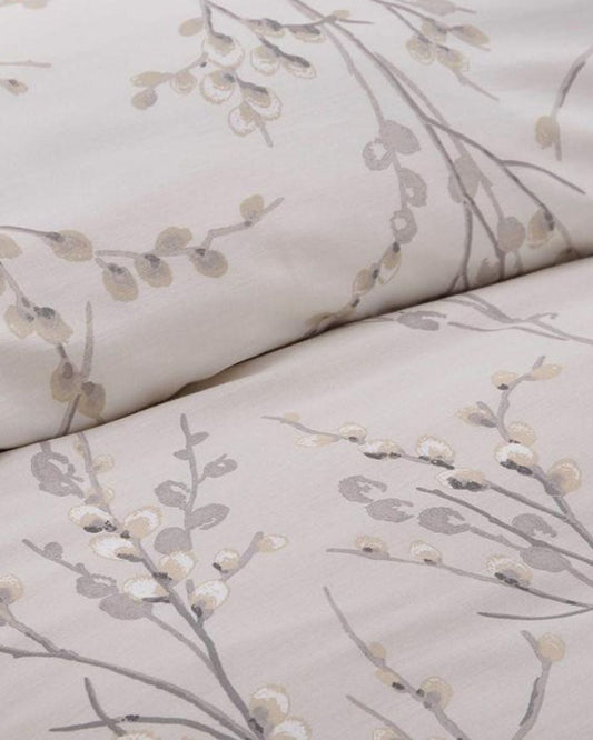 Laura Ashley "Pussy Willow" Duvet Cover Set in Dove Grey