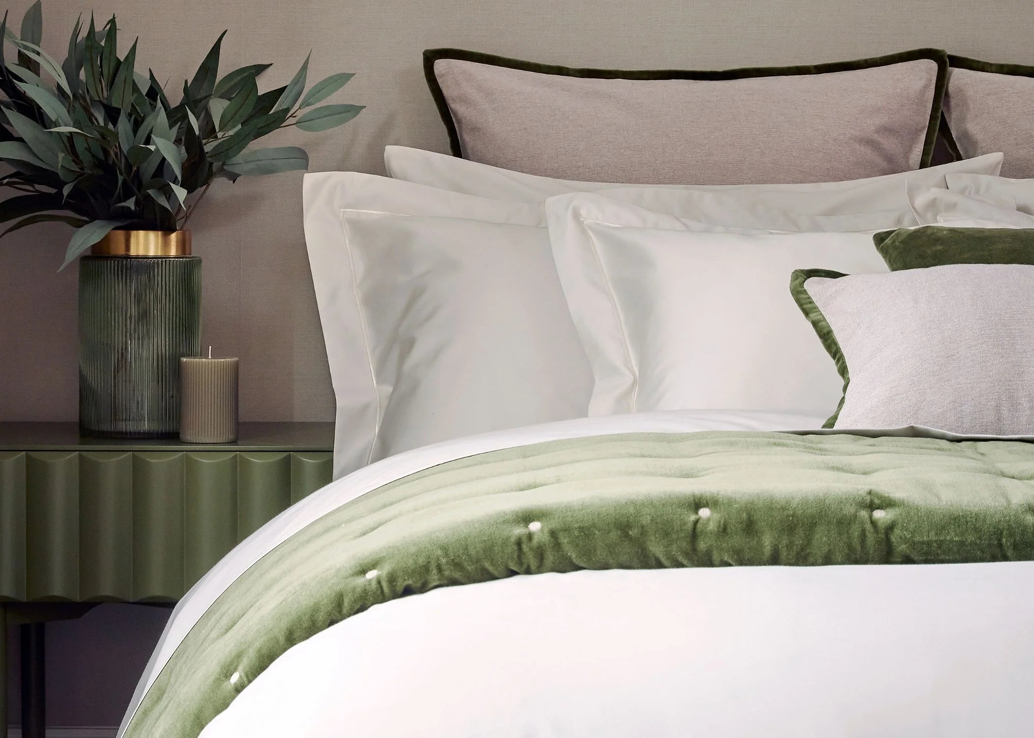 Christy Supima Bed Linen 500TC Parchment Stitch