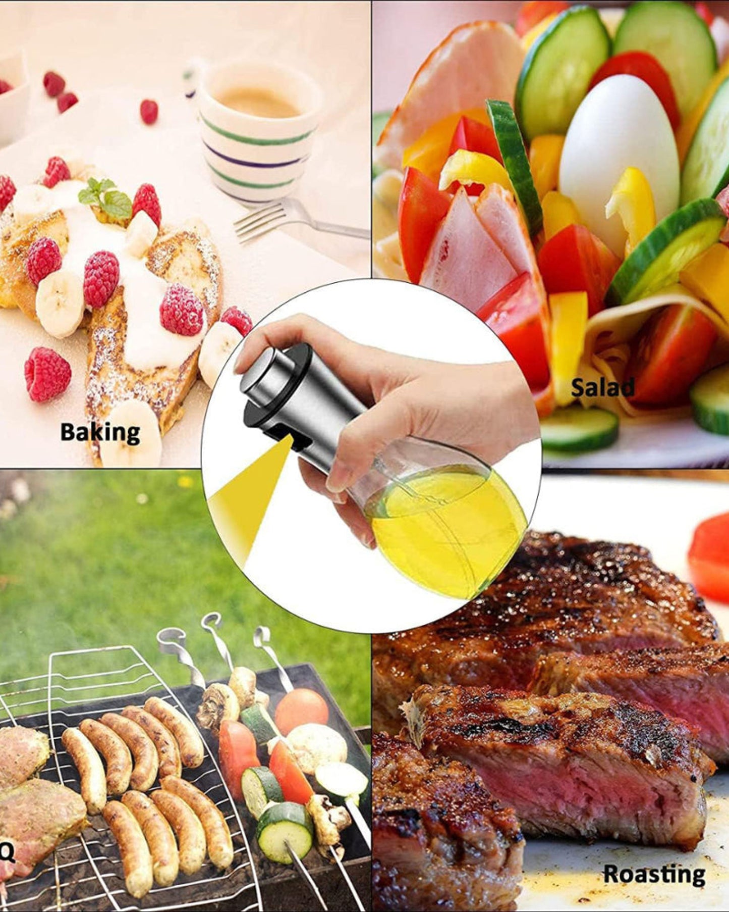 Cuisine Art Soda Lime Glass Sprayer, 200ml, Transparent