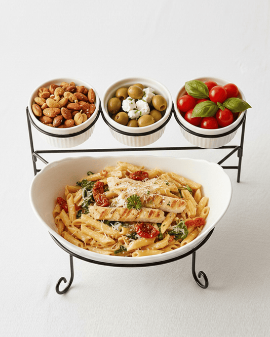 Shallow 4-Pc Porcelain Serving Set