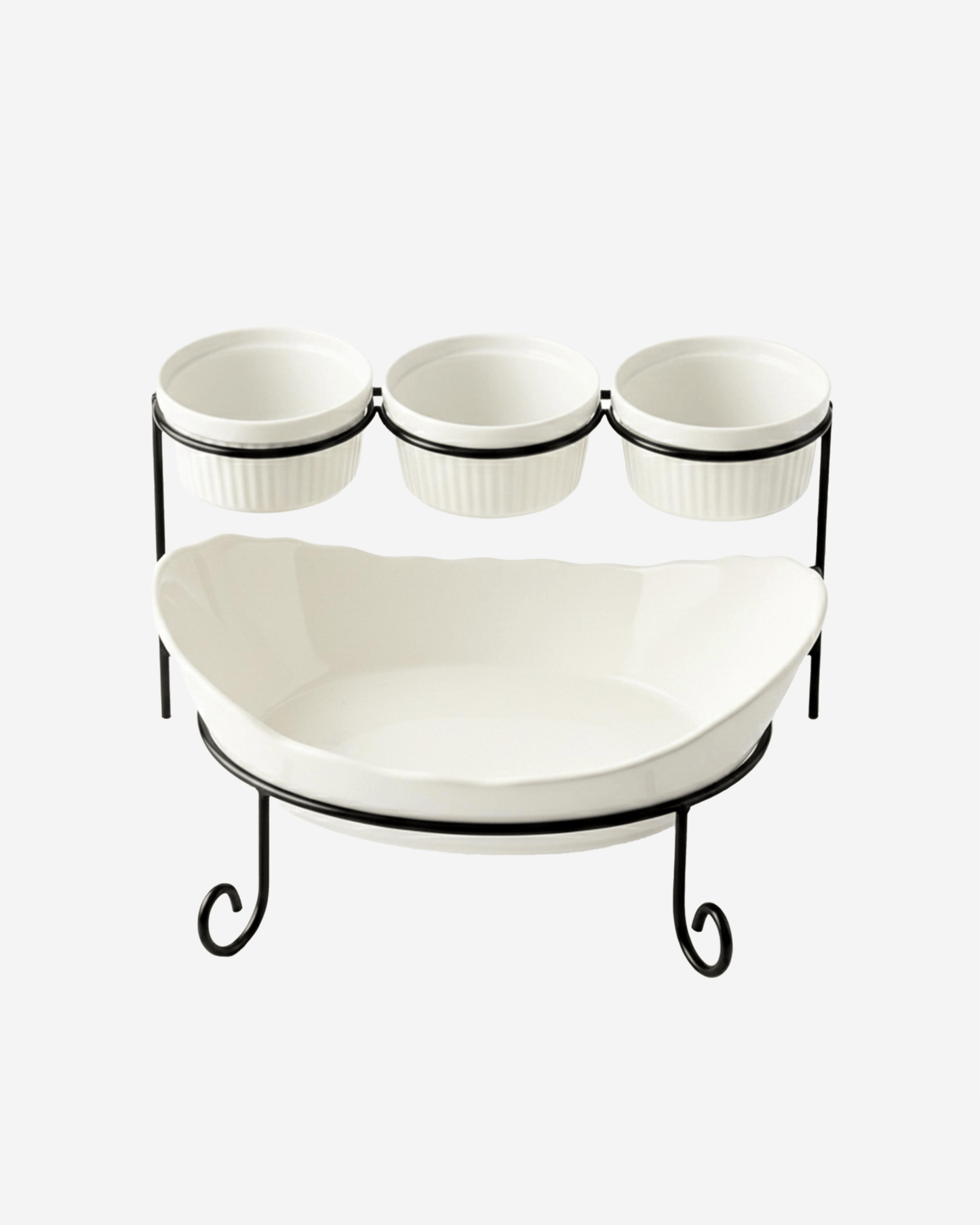 Shallow 4-Pc Porcelain Serving Set