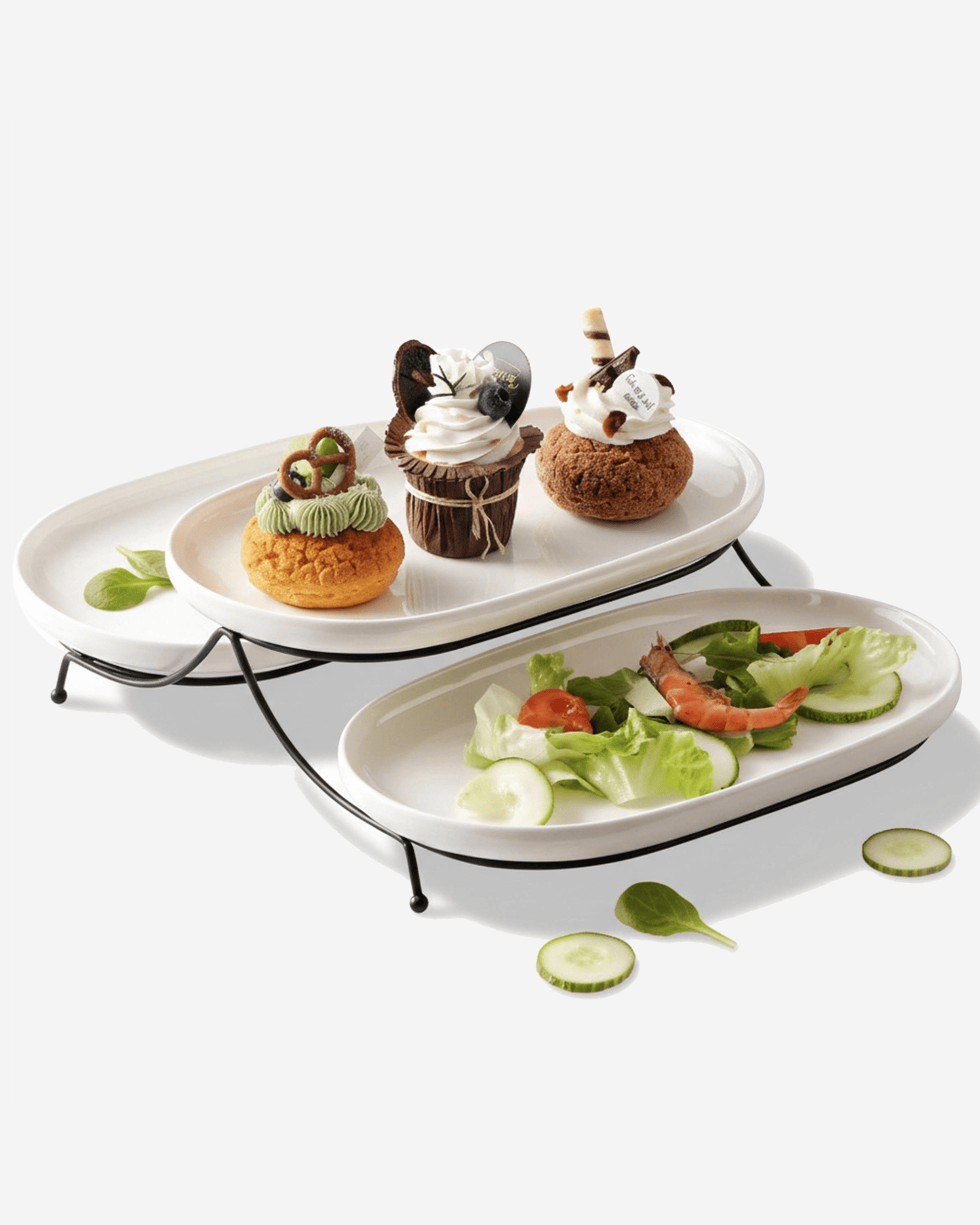 Shallow 3-Pc Porcelain Serving Set